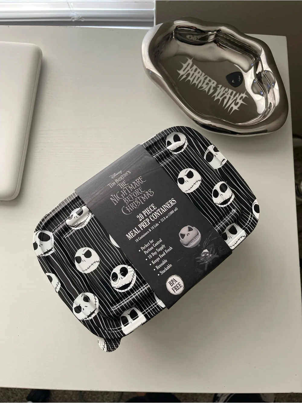 NEW Nightmare Before Christmas Jack Skelington Food storage Meal Prep Containers